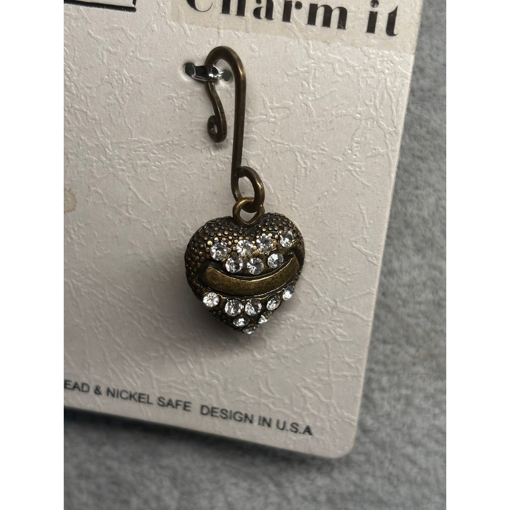 #26. Inoah "Charm It" Rhinestone Heart Charm!